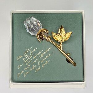 Swarovski "Crystal Memories" Rose Brooch